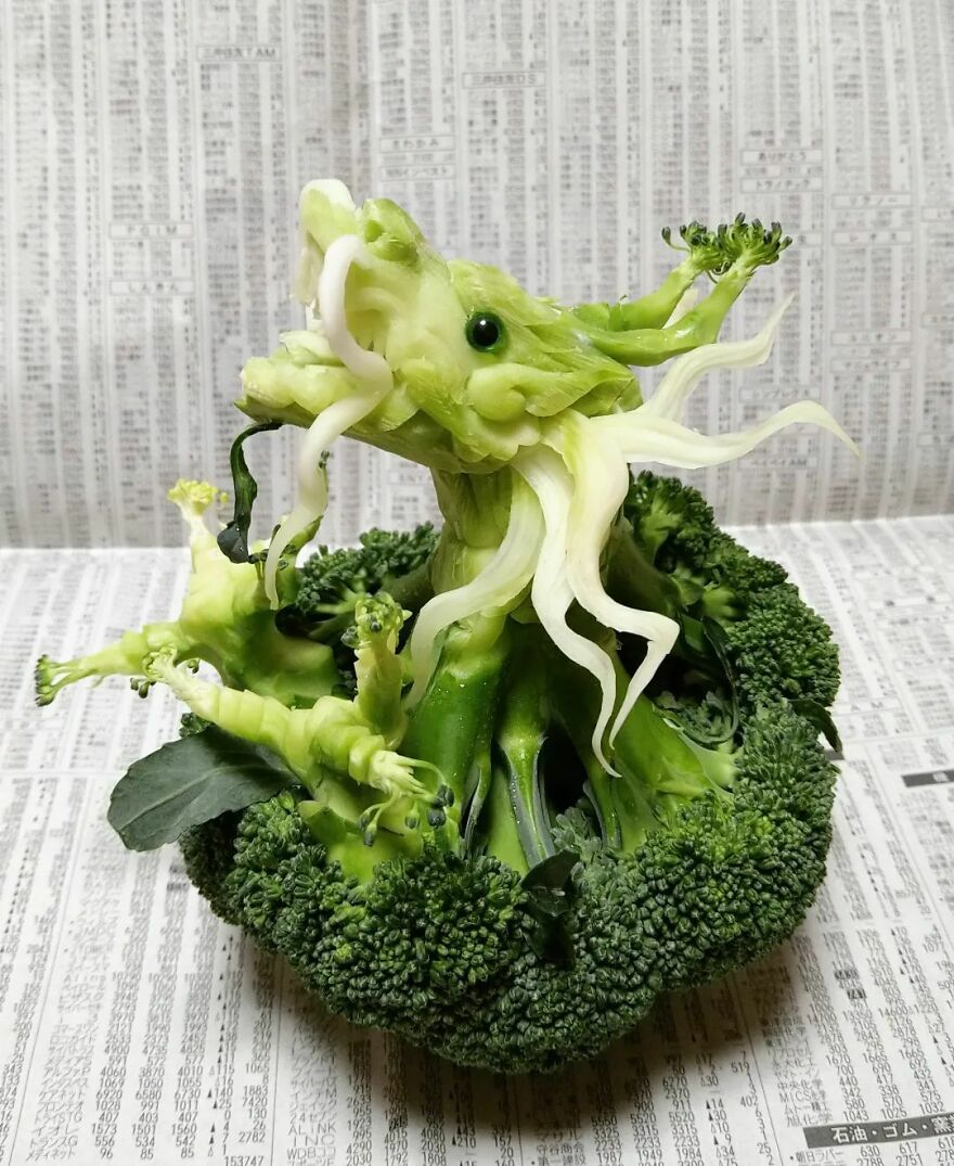 Gaku Carving A Food Carving Artist Changes Vegetables And Fruits Into Surprising Artworks New Pics 65d49ec097859 Jpeg 880