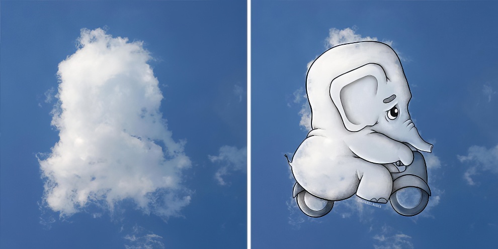 This Artist Continues To Create Drawings Inspired By Cloud Shapes New Pics 65d89f0b37c1a 880 