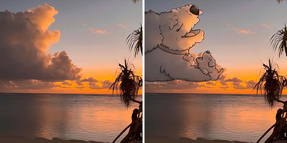 This Artist Continues To Create Drawings Inspired By Cloud Shapes New Pics 65d89f11e0093 880 