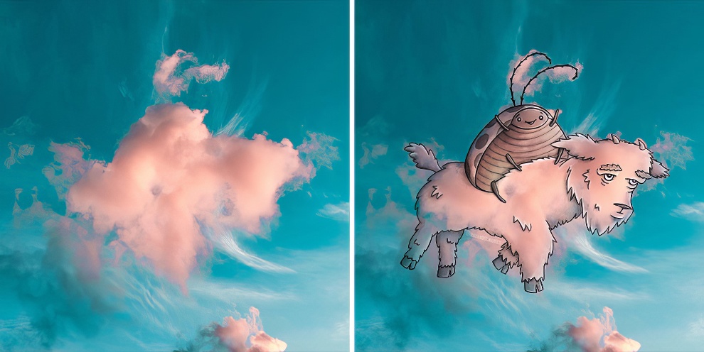 This Artist Continues To Create Drawings Inspired By Cloud Shapes New Pics 65d89f1b79b12 880 