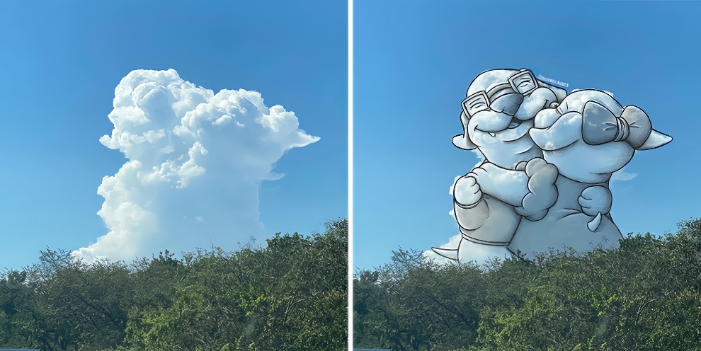 This Artist Continues To Create Drawings Inspired By Cloud Shapes New Pics 65d89f25e044c 880 