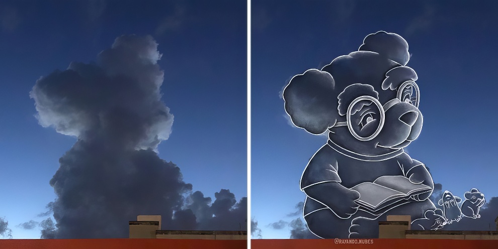 This Artist Continues To Create Drawings Inspired By Cloud Shapes New Pics 65d89f27d6f8a 880 