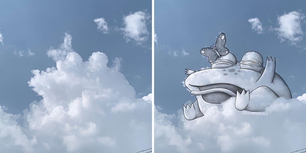 This Artist Continues To Create Drawings Inspired By Cloud Shapes New Pics 65d89f2e03818 880 