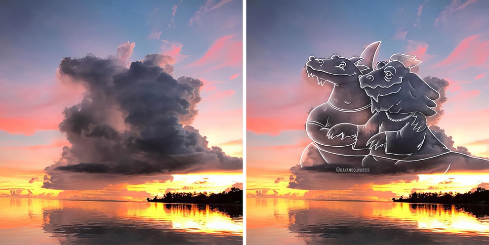 This Artist Continues To Create Drawings Inspired By Cloud Shapes New Pics 65d89f332dec5 880 