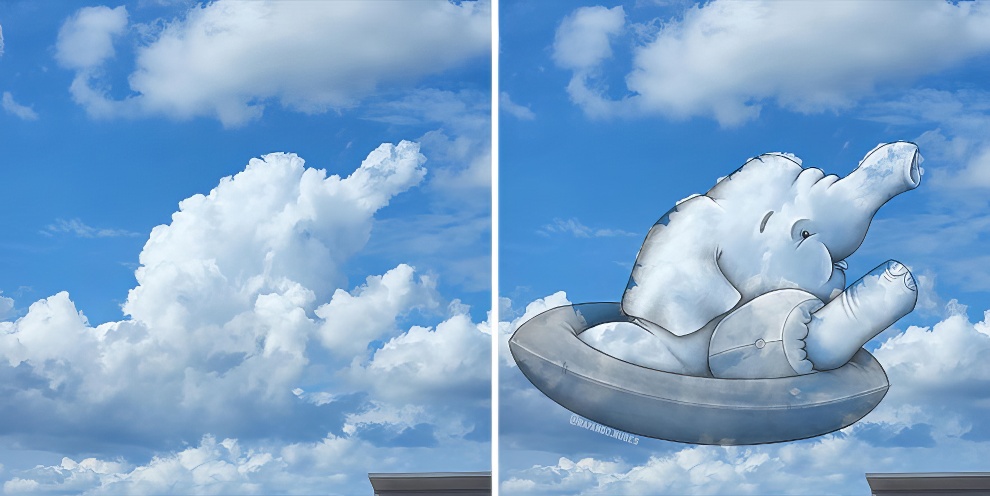 This Artist Continues To Create Drawings Inspired By Cloud Shapes New Pics 65d89f3508938 880 