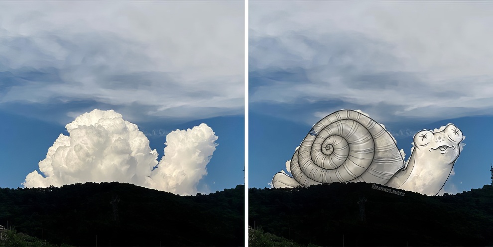 This Artist Continues To Create Drawings Inspired By Cloud Shapes New Pics 65d89f3e178ec 880 