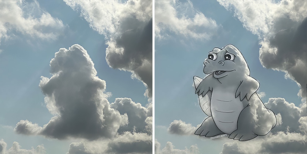 This Artist Continues To Create Drawings Inspired By Cloud Shapes New Pics 65d89f493ed0d 880 