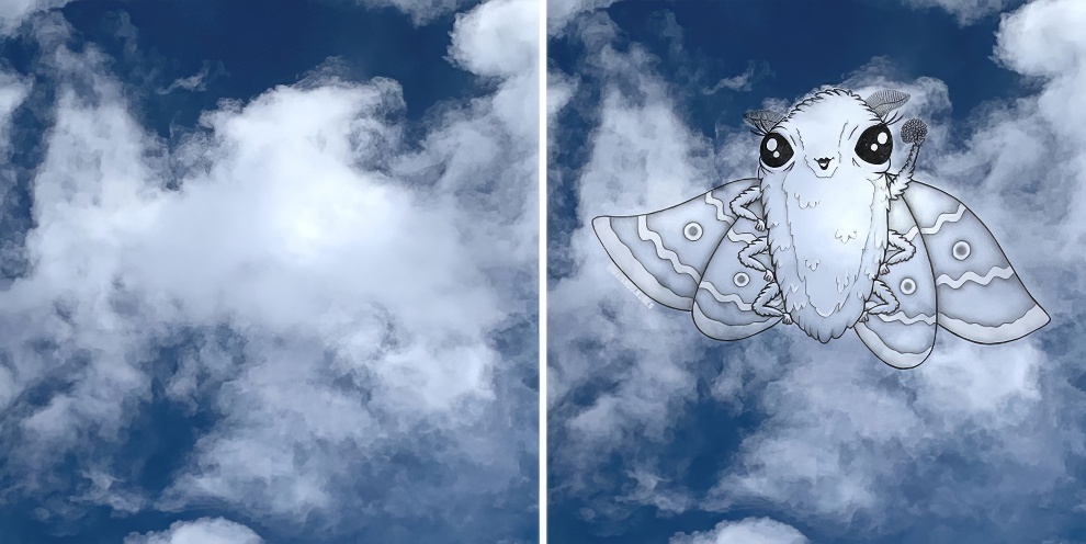 This Artist Continues To Create Drawings Inspired By Cloud Shapes New Pics 65d89f55cdb62 880 