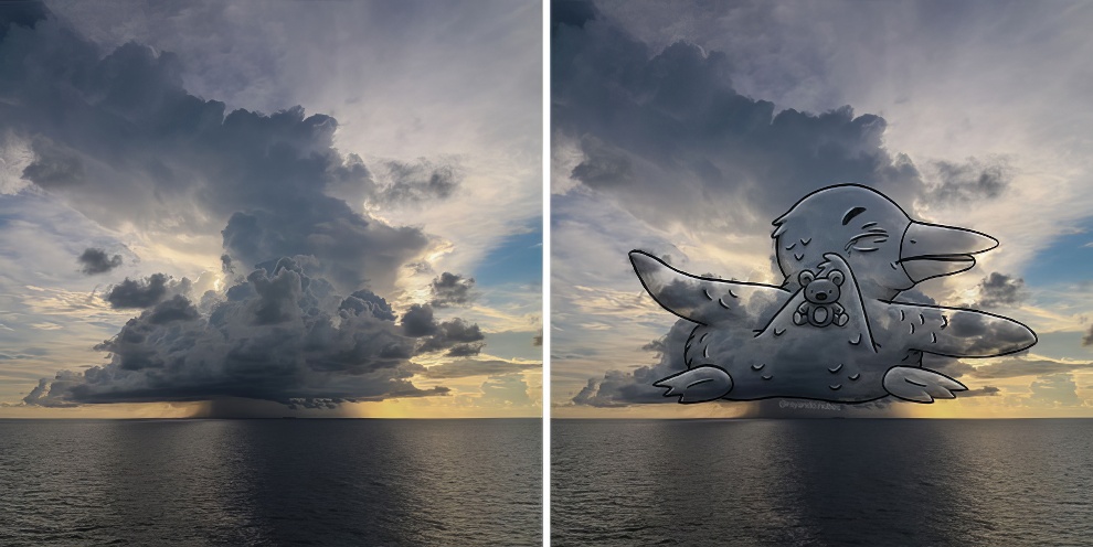 This Artist Continues To Create Drawings Inspired By Cloud Shapes New Pics 65d89f57adceb 880 