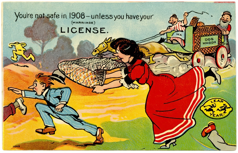 1908 Leap Day Postcard 1 