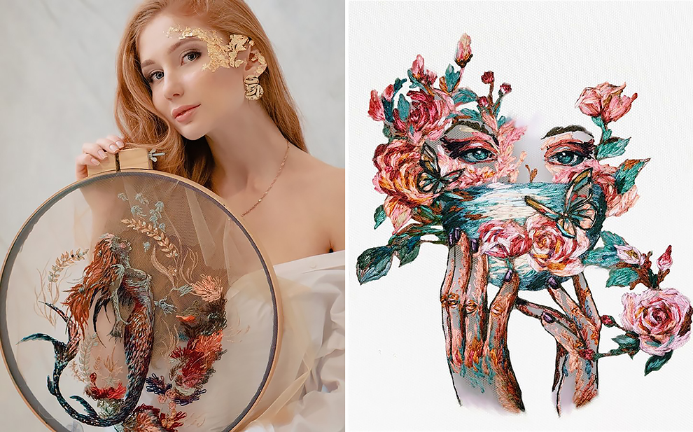 This Artist Creates a Superb 3D Embroideries