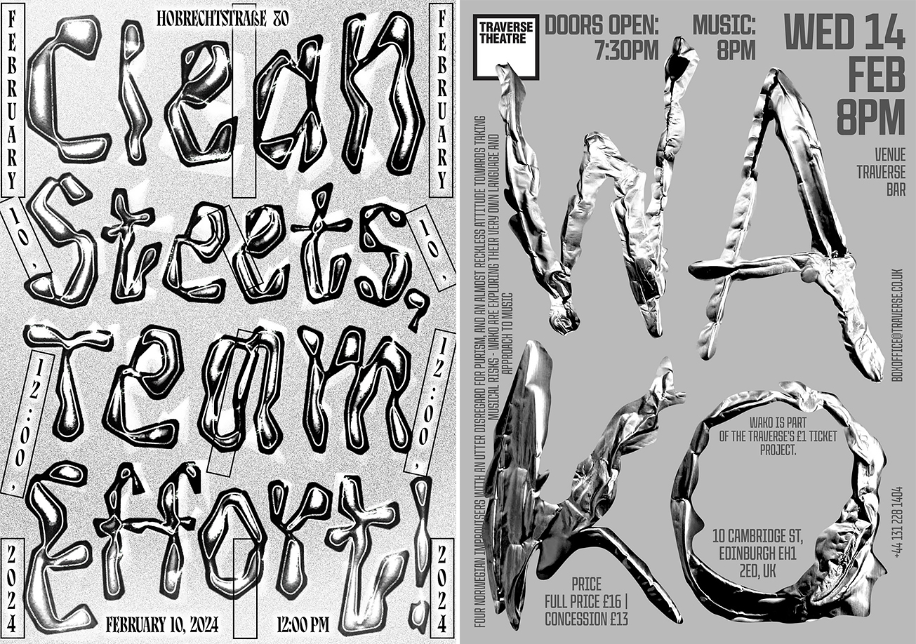 The Superb Typographic Posters by Elena Byalaya