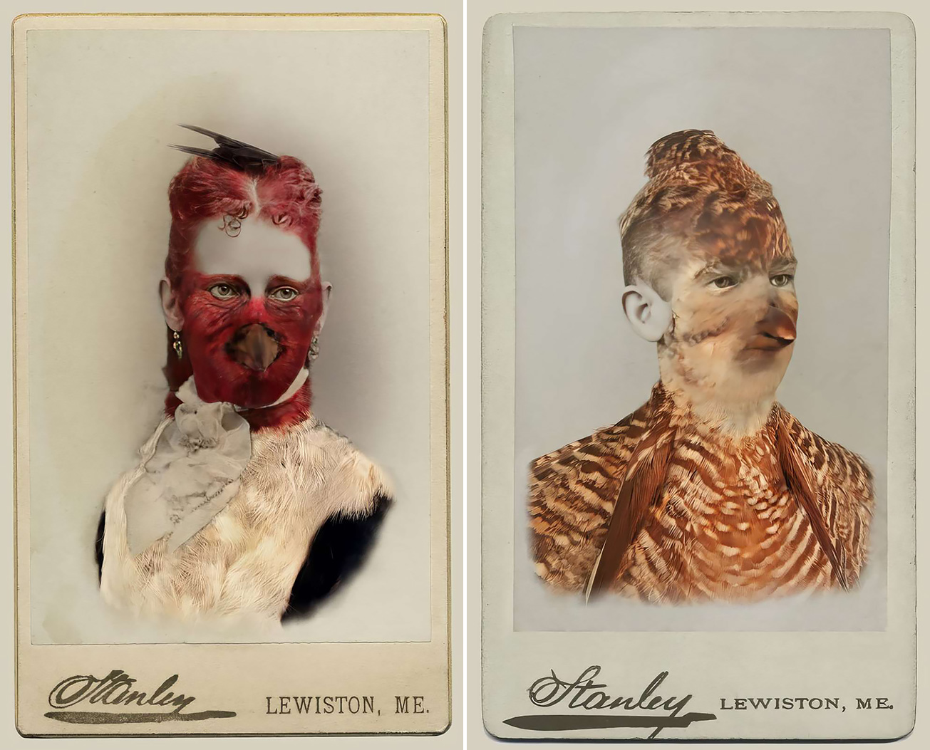 The Haunting Bird People Portraits by Sara Angelucci