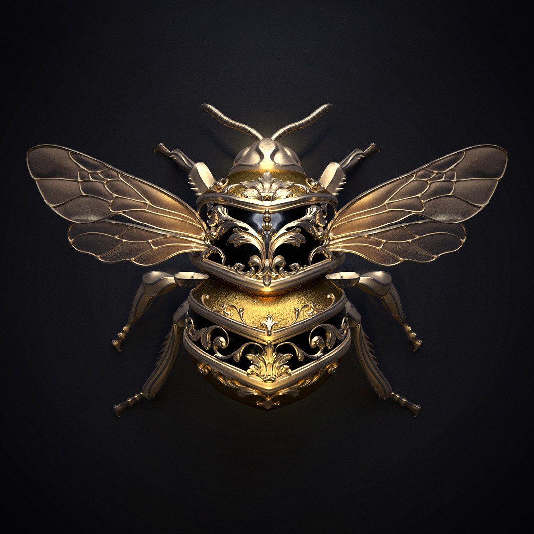 Bellissimi insetti colorati 3D di Sasha Vinogradova