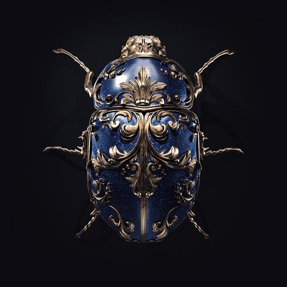 Bellissimi insetti colorati 3D di Sasha Vinogradova