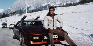 Amazing Vintage Photos of Roger Moore Posing With Lotus Esprits