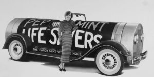 Vintage Vehicles Used to Advertise Life Savers Lollies During the 1920s and 1930s