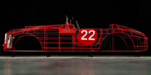 An Incredible 7-Foot Long Ferrari 166 MM Wire Sculpture