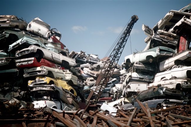 California Scrapyard 1970s 1