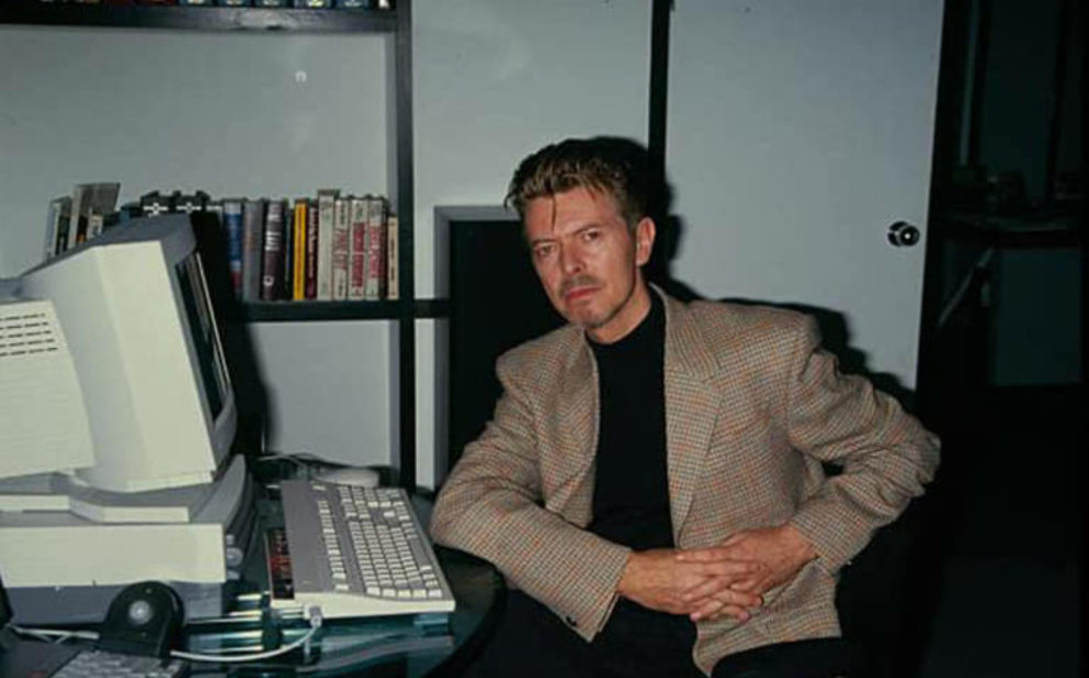 David Bowie At Computer 1