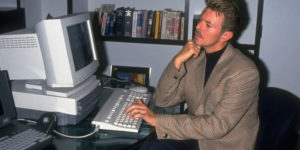 David Bowie At Computer 3
