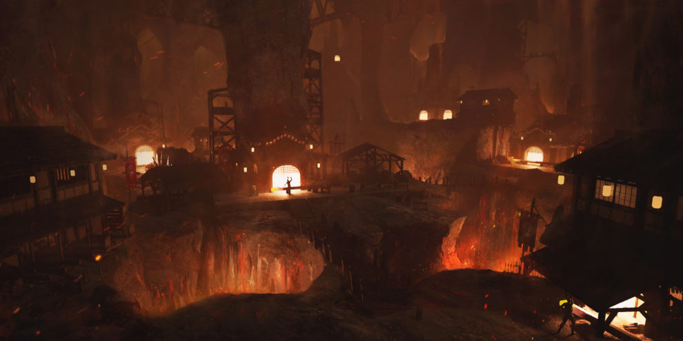 Arthur Yuan Rl Concept Environment Funkazan Volcano Forge