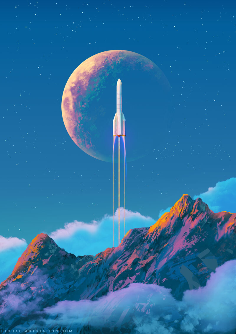 Sylvain Sarrailh Ariane6tothemoonartstation