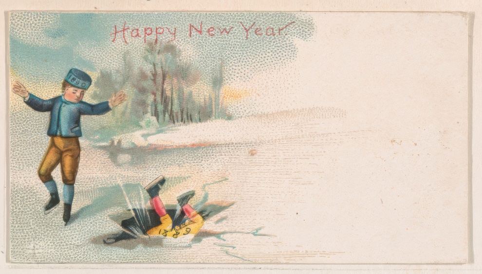 1890 New Year Card By Kinney Bros 10