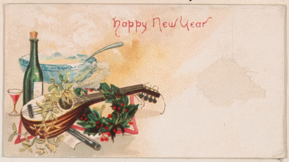 1890 New Year Card By Kinney Bros 11