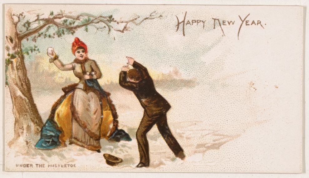 1890 New Year Card By Kinney Bros 12