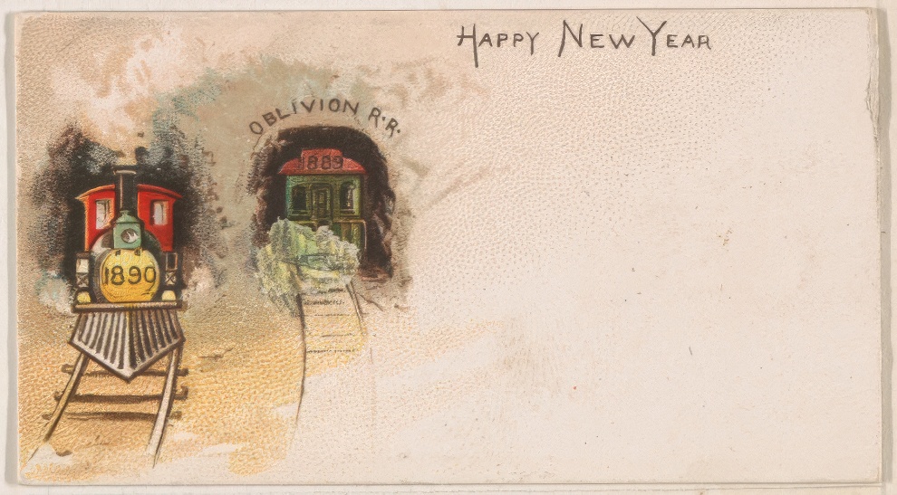 1890 New Year Card By Kinney Bros 16