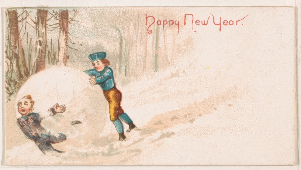 1890 New Year Card By Kinney Bros 18