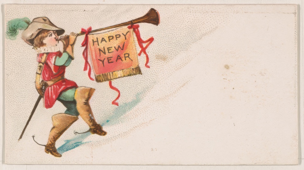 1890 New Year Card By Kinney Bros 19