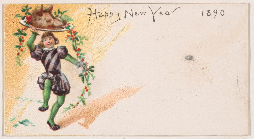 1890 New Year Card By Kinney Bros 2