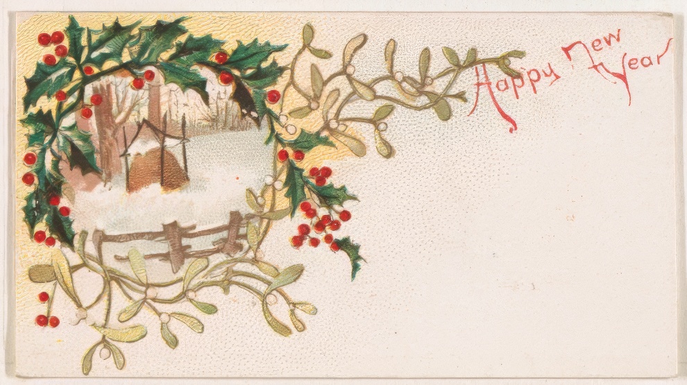 1890 New Year Card By Kinney Bros 20