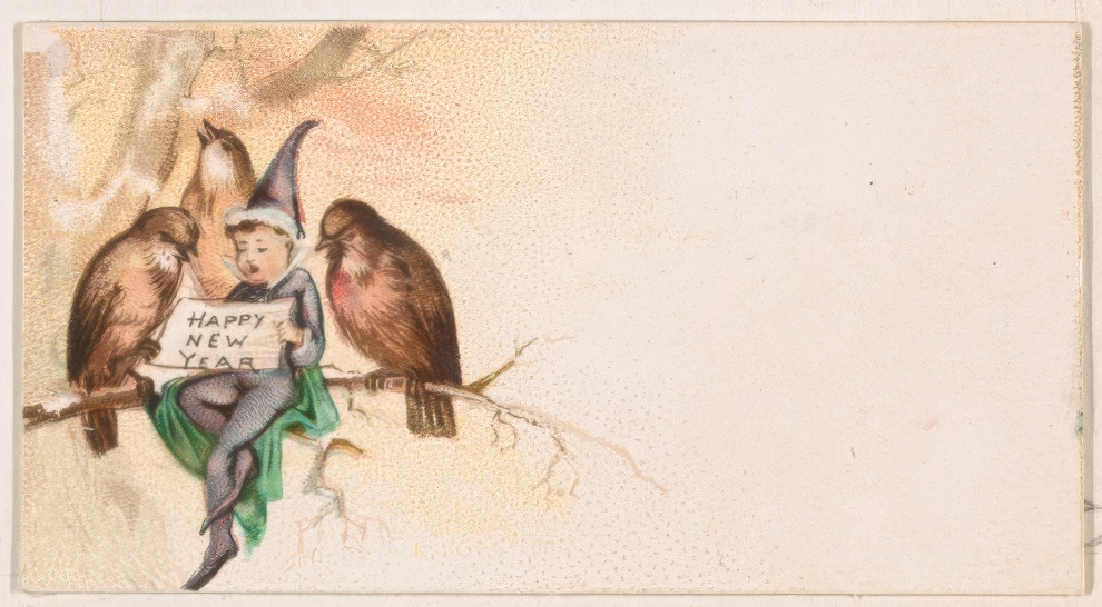 1890 New Year Card By Kinney Bros 21