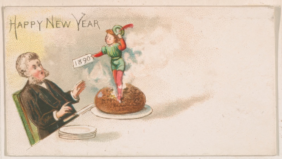 1890 New Year Card By Kinney Bros 22