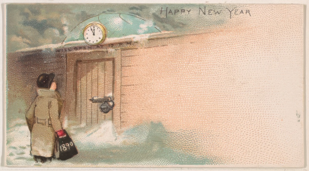 1890 New Year Card By Kinney Bros 25