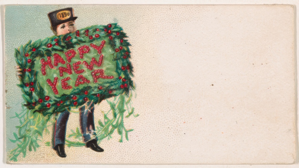 1890 New Year Card By Kinney Bros 27