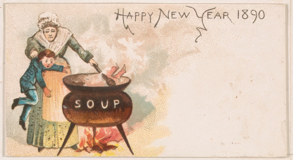 1890 New Year Card By Kinney Bros 3