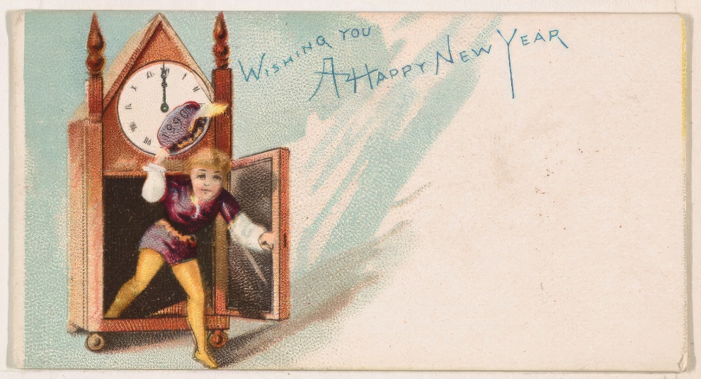 1890 New Year Card By Kinney Bros 30