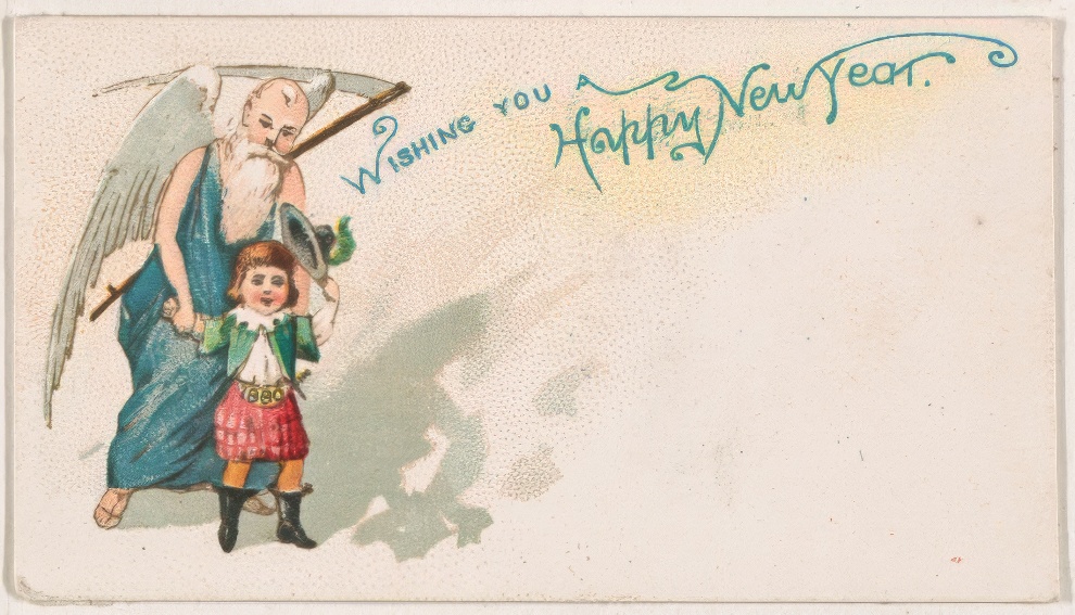 1890 New Year Card By Kinney Bros 34