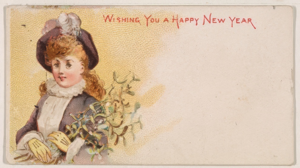 1890 New Year Card By Kinney Bros 35