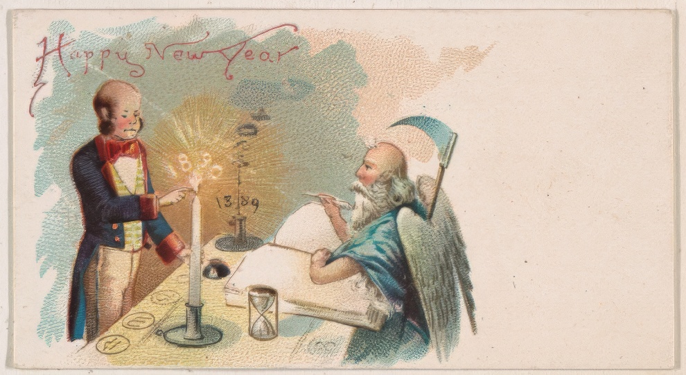 1890 New Year Card By Kinney Bros 5