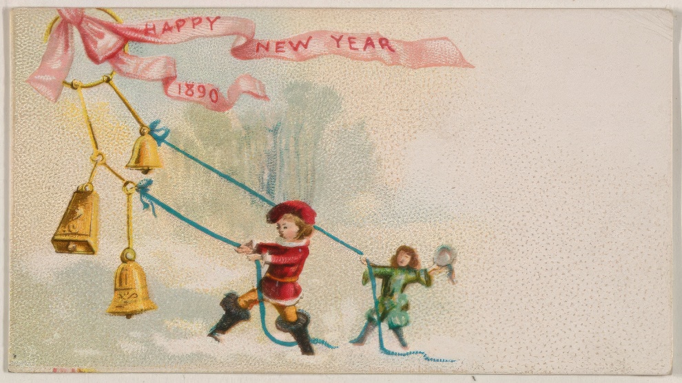 1890 New Year Card By Kinney Bros 6