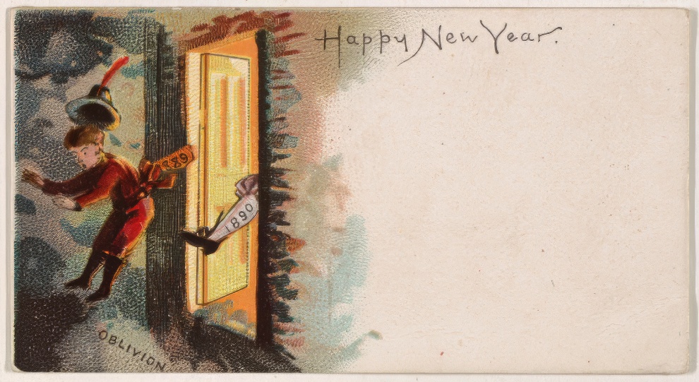 1890 New Year Card By Kinney Bros 7