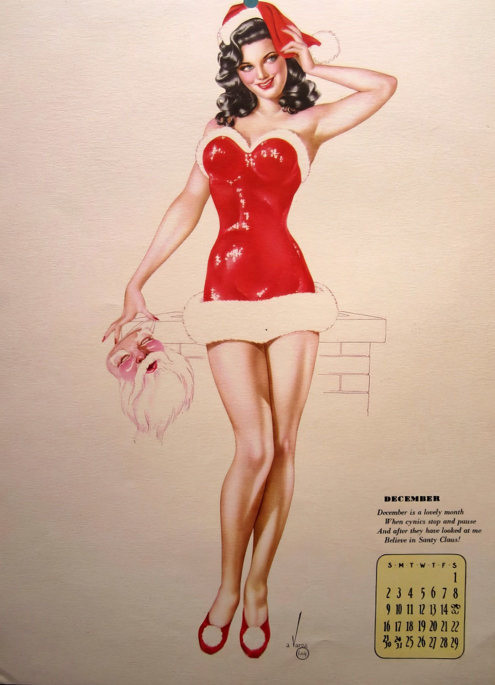 1945 Esquire Calendar By Alberto Vargas 12