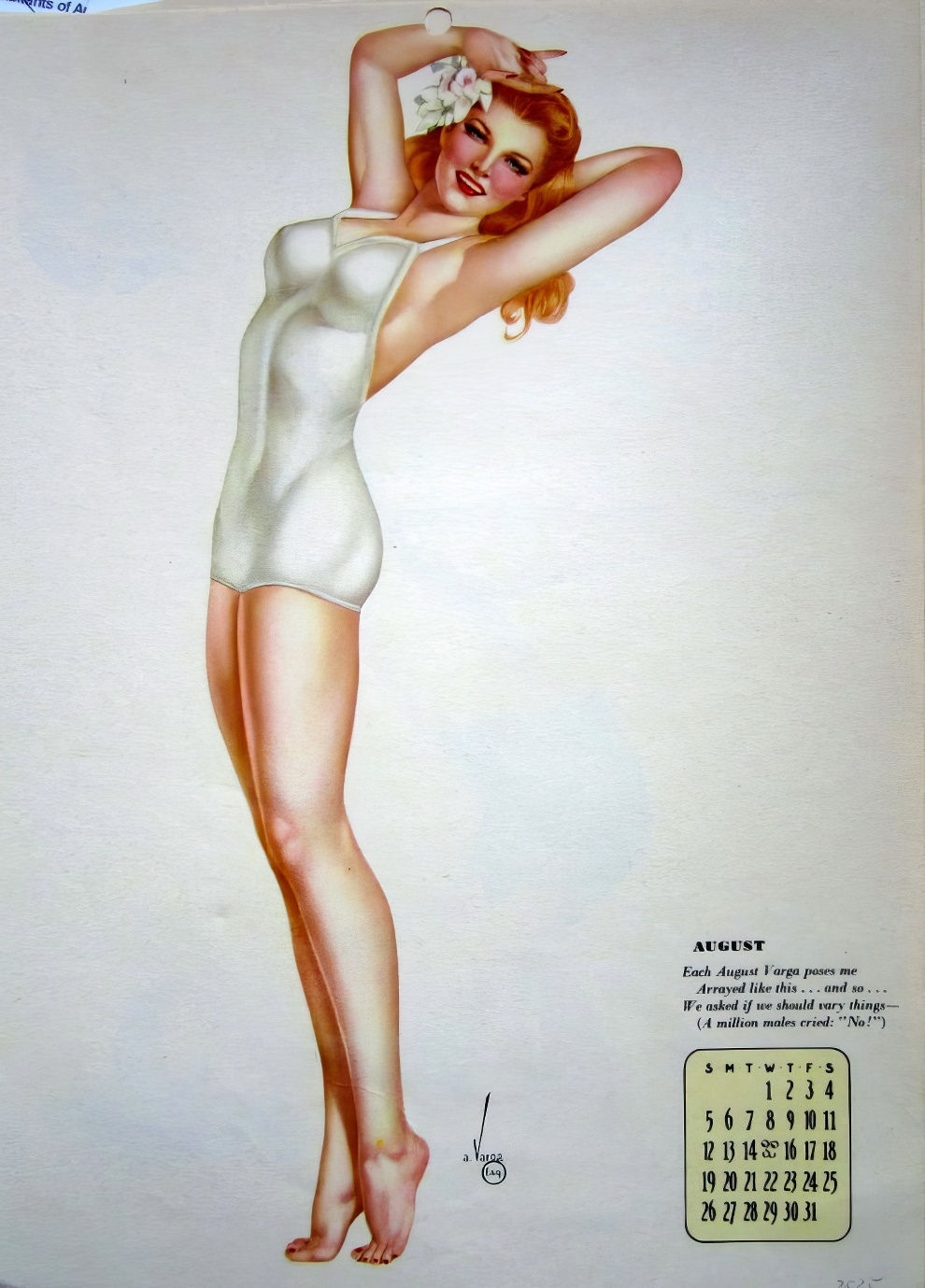 1945 Esquire Calendar By Alberto Vargas 8