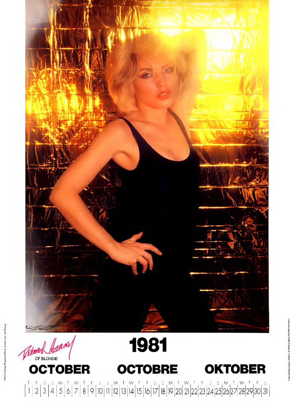 Debbie Harry 1981 Calendar 10 