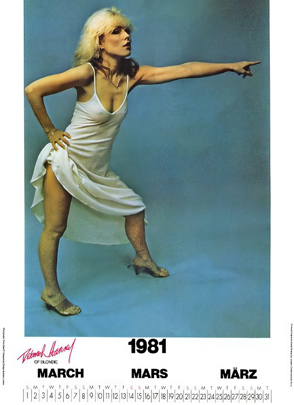 Debbie Harry 1981 Calendar 3 